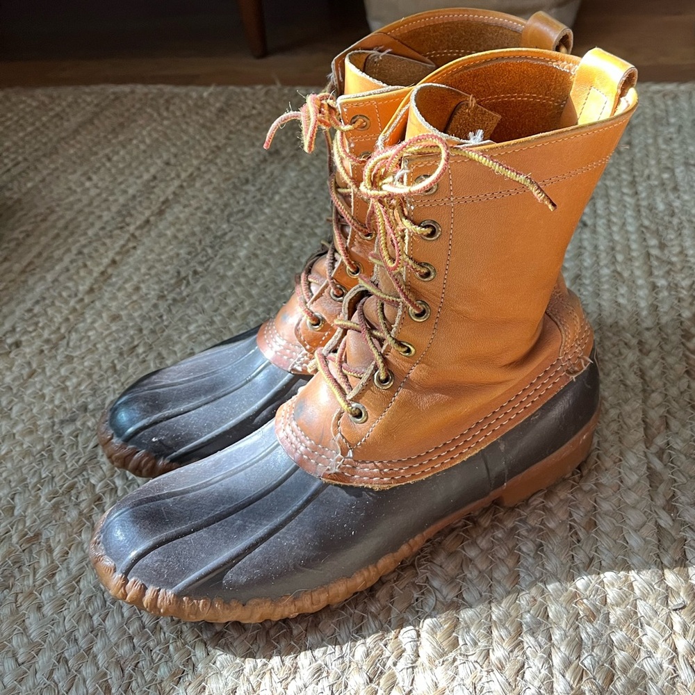 L.L. Bean Maine-made Bean Boot (duck boots).